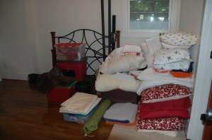 Spare bedroom with stuff.