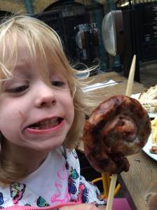 Yes that is a meat popsicle - courtesy of Jamie Oliver